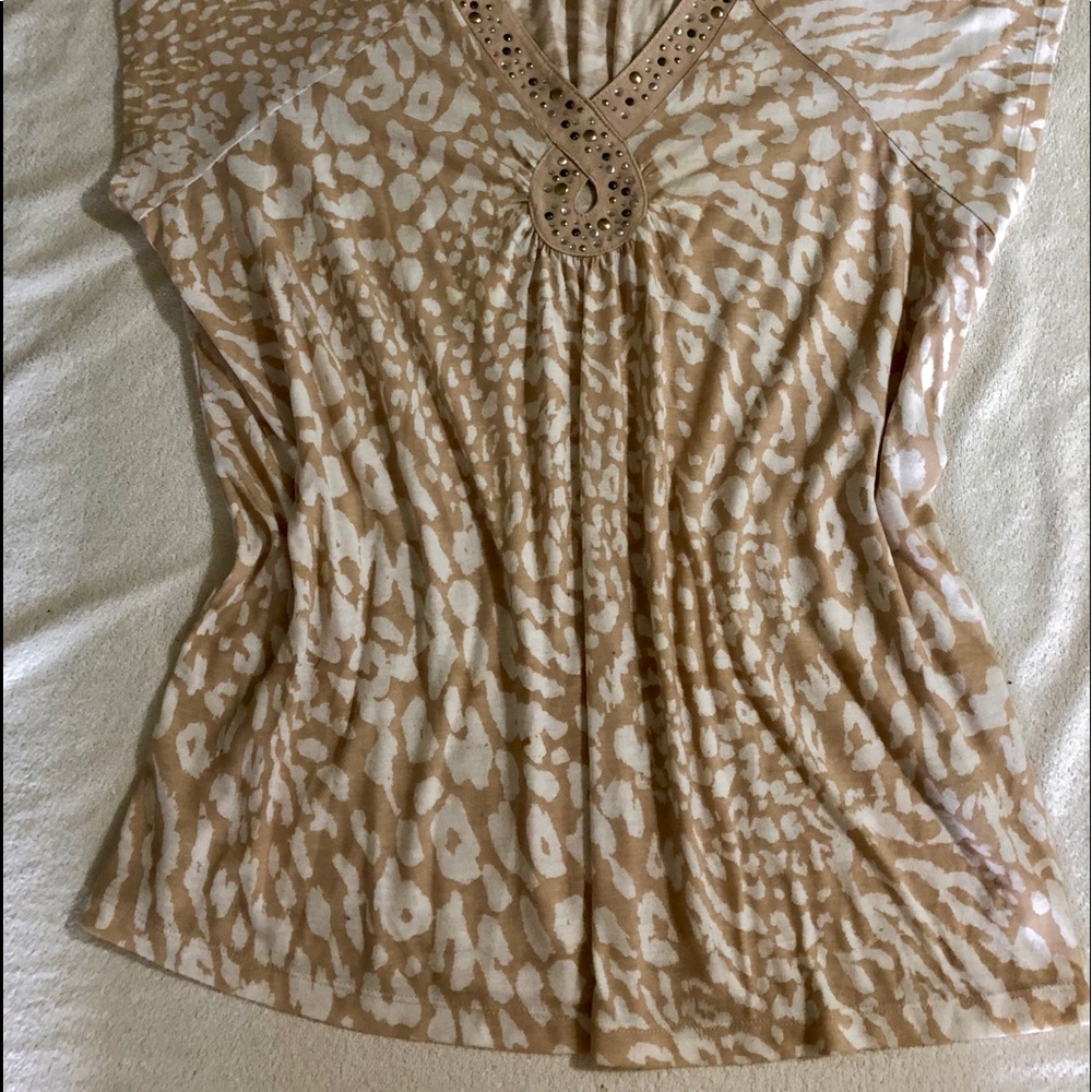 Beautiful Lena metal studded blouse.
